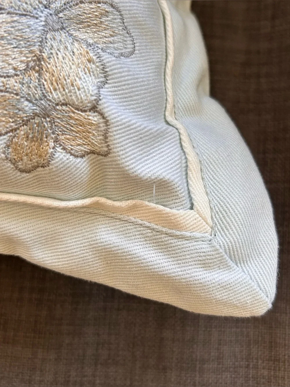 WAMSUTTA Chinoiserie Bird & Blossom Embroidered Lumbar Feather Insert #0630266A